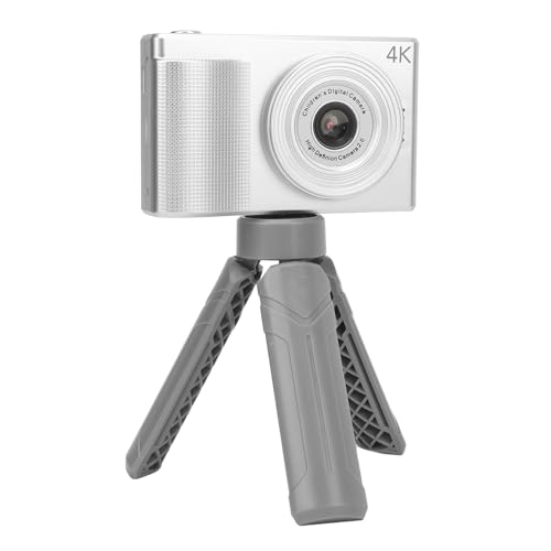 Fotocamera Digitale 4K con Treppiede Selfie HD da 40 MP con Doppio Obiettivo per Adolescenti Studenti Bambini Giochi Integrati Lettore MP3 Cornici Divertenti