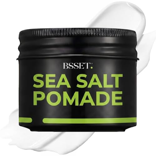 BSSET Sea Salt Pomade 100ml - Strong Hold and Matte Finish for Thickening and Sculpting Hair