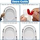 8-teiliges Toilettensitz-Stoßfängerset, Toilettensitz-Pufferset zum Einstecken, Toilettensitz-Pufferpolster, Toilettensitz-Puffer, selbstklebender Ersatz