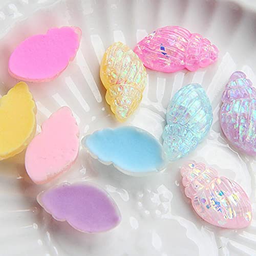 12Pcs Sea Creatures Sea Shells Star Conch Cake Topper For Birthday Party Baby Shower Wedding Cake Decorations #TOP7