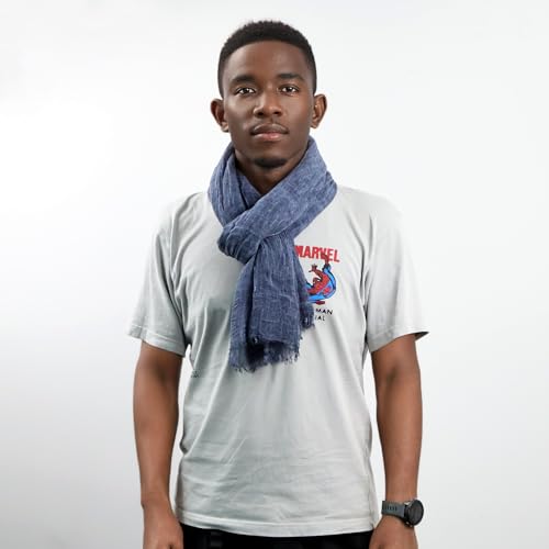 Vextrofort Men'S Scarves, Lightweight Cotton Linen Scarf For Men For Autumn Winter Summer Evening 75.1Inx28.2In  thumb #6