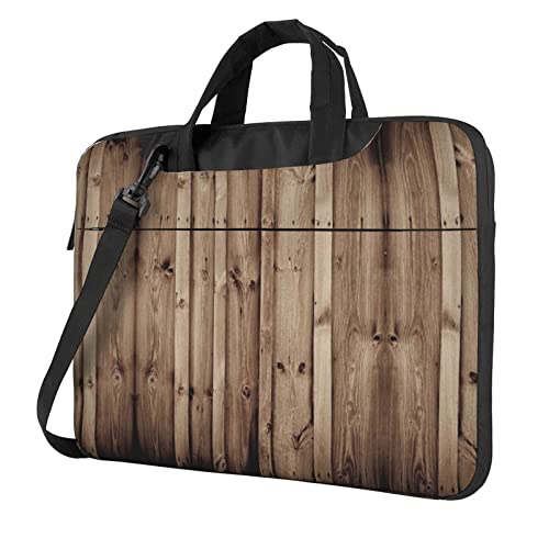 Maletín para laptop de 13 a 15.6 pulgadas con diseño madera miniatura 1