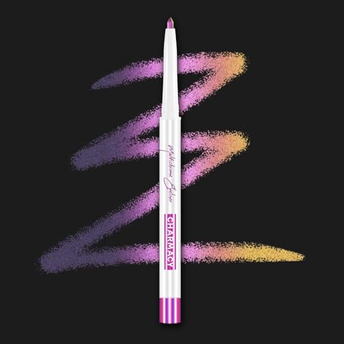 Image of CHARMACY Chameleon Eyeliner Gel Pen, Color Changing Eyeliner, Long-Lasting, Waterproof & Smudge-Proof Formula, Metallic & Shimmer Shades for Creative Makeup, Easy Application (B02)