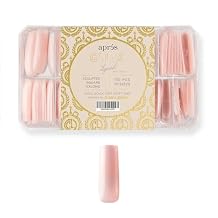 APRES x Chaun Legend Neutrals "LEGEND" Gel-X Box Of Nail Tips, Exclusive Sculpted, 10 Sizes 0-9, Soft Gel Tip Box 150pcs Sculpted Square Extra Extra Long, 150 pcs