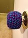 Door Knob Cover Purple Blue Keys Security Retro Toddler Crochet Handmade