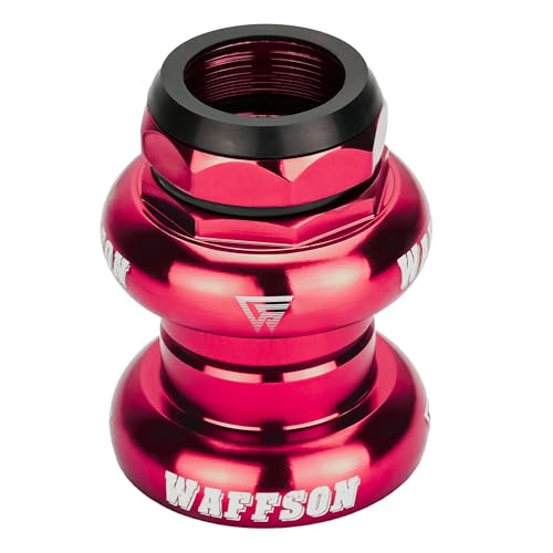 WFS AH.85 1 Inch Threaded Cycling Headsets Bearing External Cup, Red, HS10ZQRED