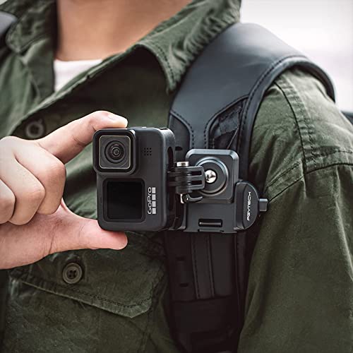 PGYTECH Action Camera Arca-Type Quick Release Plate, Aluminum Alloy Action Camera Mount for Gopro/Insta360/DJI Osmo Action/Pocket Most Action Cameras, Quick Connecting to Backpacks, Belts and tripods by PGYTECH - Used condition - Image 7