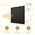 HERTBER Square Acoustic Panels Soundproof Wall Panels, 12? × 12? × 0.4? High-Density Polyester Sound Absorbing Panels with Self Adhesive for Home, Office, Studio, Recording Room, 18 Pack Black
