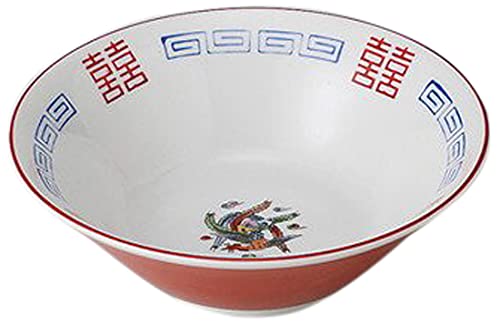 Amazon.co.jp: 10個セット赤巻鳳凰 切立6.3丼 [ 19.2 x 6cm 810cc 446g