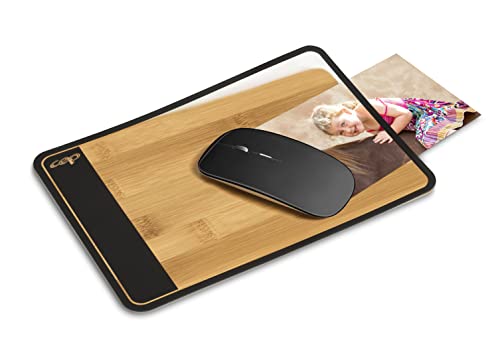 Tapis de souris en bambou CEP Silva pour un espace de travail ordonné