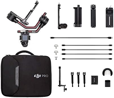DJI RS 2, Handheld 3-Axis Stabilizer, 4.5kg (10lbs) Tested Payload, Carbon Fiber Construction, 1.4" Full-Color Touchscreen, Available for Canon/Sony/Panasonic/Nikon/Fujifilm/BMPCC