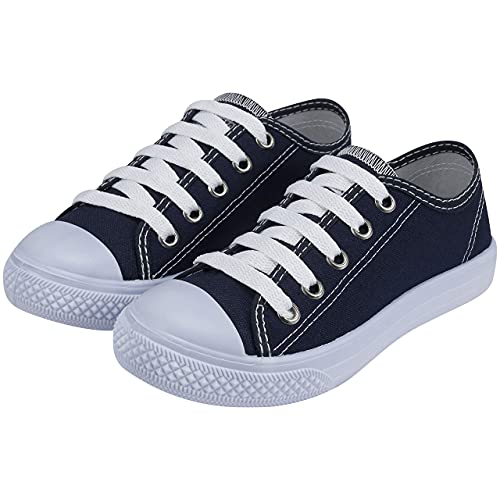 Tênis Infantil Unissex Sapatenis Jogging Casual Eleganteria Tamanho:33;Cor:Azul Marinho