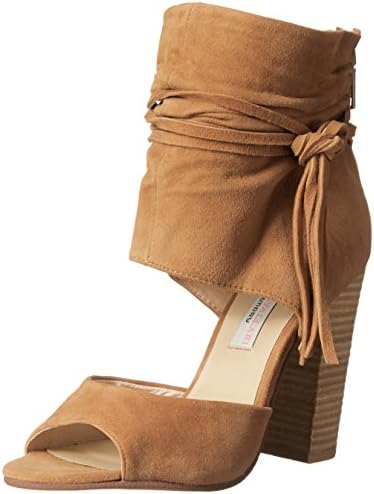 Chinese Laundry Kristin Cavallari Women's Leigh-2 Two Piece Sandal, Dark Camel Suede, 7 M US