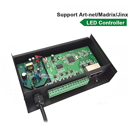 Controlador Artnet H802RA de 4 puertos para control de 4096 píxeles LED WS2811 y WS2801 3