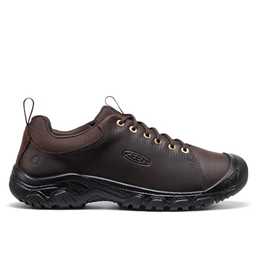 KEEN Men's Targhee 4 Casual Leather Comfortable Durable Oxfords, Java/Black, 9.5 by KEEN - Used condition - Image 2
