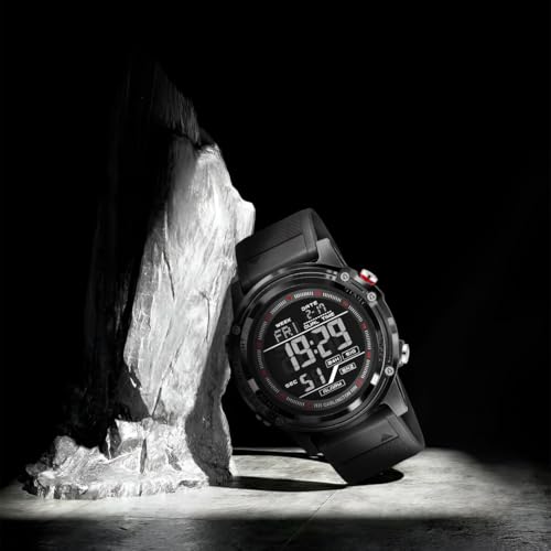 Image of Carlington Velocity Series Analog-Digital Sports Watches for Men and Boys with Alarm, Stopwatch, Backlit Display, Dualtime, Silicone Rubber Strap, Water & Shock Resiatant - CT 8125