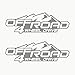 Autodomy Autocollants 4X4 Tout Terrain Off Road 4 Wheel Drive Pack de 2 unités pour la Voiture (Argent)