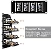 GeeekPi 10 Inch 2U Rack Mount for Raspberry Pi 5, with 4PCS PCIe to M.2 NVMe SSD Adapters, Compatible with DeskPi RackMate T1/T0/T2/T0 Plus/T1 Plus/TL1 10 Inch Server Rack