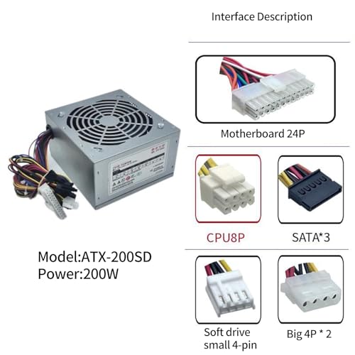 Ziizwfa Ziizwfa デスクトップPC電源 300SD 200SD ATX250SD ATX350P4 の商品画像 6