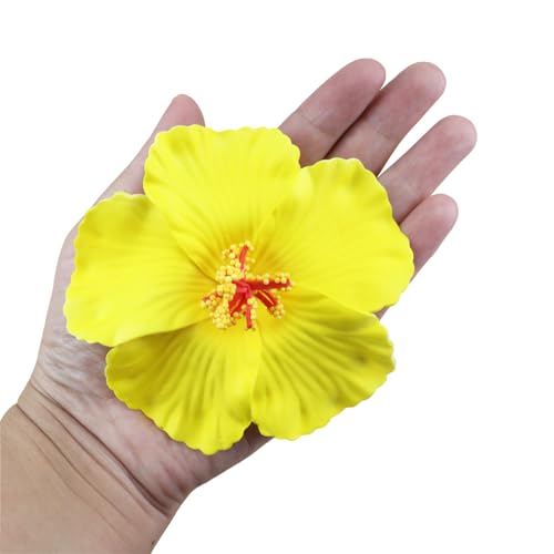6 piezas de pinzas para cabello con flores hawaianas miniatura 4