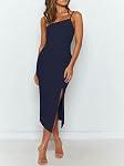 Owin Sexy Spaghetti Robes d'invités de mariage à la taille haute Bodycon Cocktail soirée robe club de soirée pour femme