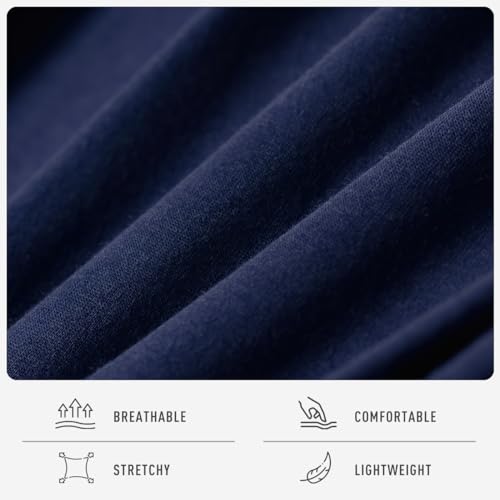 Casey Kevin Mens Pajamas Set Comfy Sleepwear Short Sleeve Pjs Breathable Soft 2 Piece Top Bottom Loungewear With Pockets4