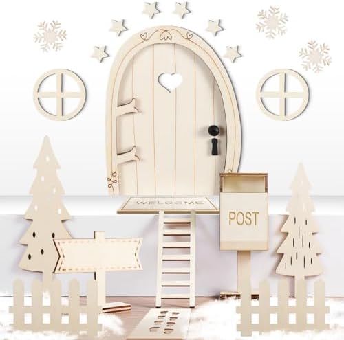 Aohcae Wichteltür Set - 11-teilige Weihnachtsdeko Für Kinder