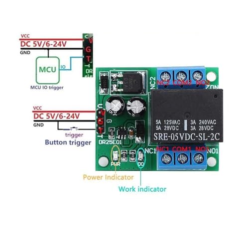 Relé de CC de 5 V bipolar biestable de 1 unidad con interruptor electrónico 3