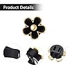 Xiciki 6 Pcs Daisy Flower Car Air Fresheners, Car Air Freshener for Women, Auto Air Fresheners Vent Clip, Cute Auto Air Freshener Clip Accessories, Automobile Decorations (black) #2