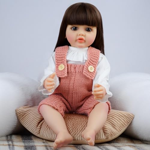 Pinky Lovely 22inch 55cm Muñeca Reborn Bebé Realista miniatura 6