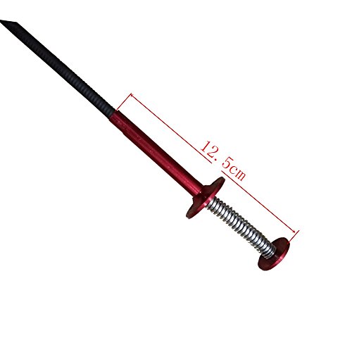 Flexible Claw Pickup Tool with Magnet , 2-in-1 Magnetic Pickup Tool, 4-Finger Claw, Rustless Spring,Claw-type magnetic pick-up tool , for garbage pick up.(Red)
