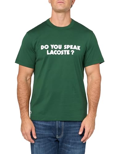 Lacoste Unisex Short Sleeve Relaxed Fit Tee Shirt W/Crocodile