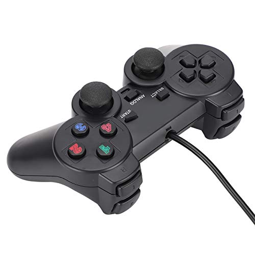 Feg Contrôleur de Jeu d'ordinateur, Manette de Jeu Double Joystick, Interface USB de scène de Jeu de Simulation réelle Facile à Utiliser, Compatible pour Les systèmes Win9X / ME/XP / WIN7 Cover