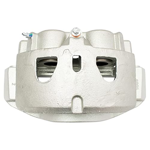 Image of TRQ Front Left Brake Caliper w /Bracket Drivers Side | For 2011-2018 Chevrolet Silverado 2500 HD Silverado 3500 HD 2016-2018 Suburban 3500 HD GMC Sierra 2500 HD Sierra 3500 HD