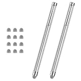 Stylus Pens for Touch Screens, ChaoQ Mesh Fiber Capacitive Stylus (2 Pcs), with 12 Replaceable Mesh