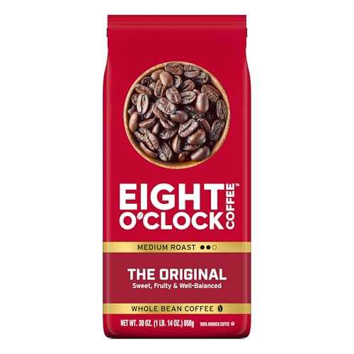 Eight O'Clock Coffee The Original, Medium Roast Whole Bean Coffee...