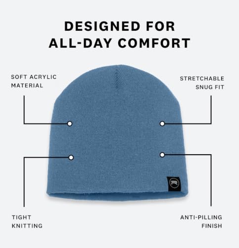 Image of Revony Evony Beanie Cap - Soft Knit Beanie Hat - Warm and Durable