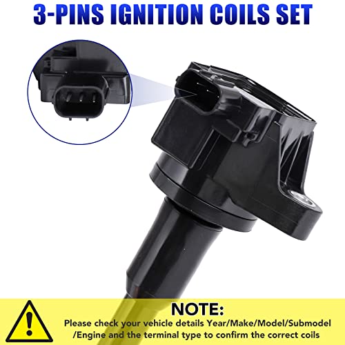 Lcwrgs 156188 Set Of 4 Ignition Coils Fits thumb #4