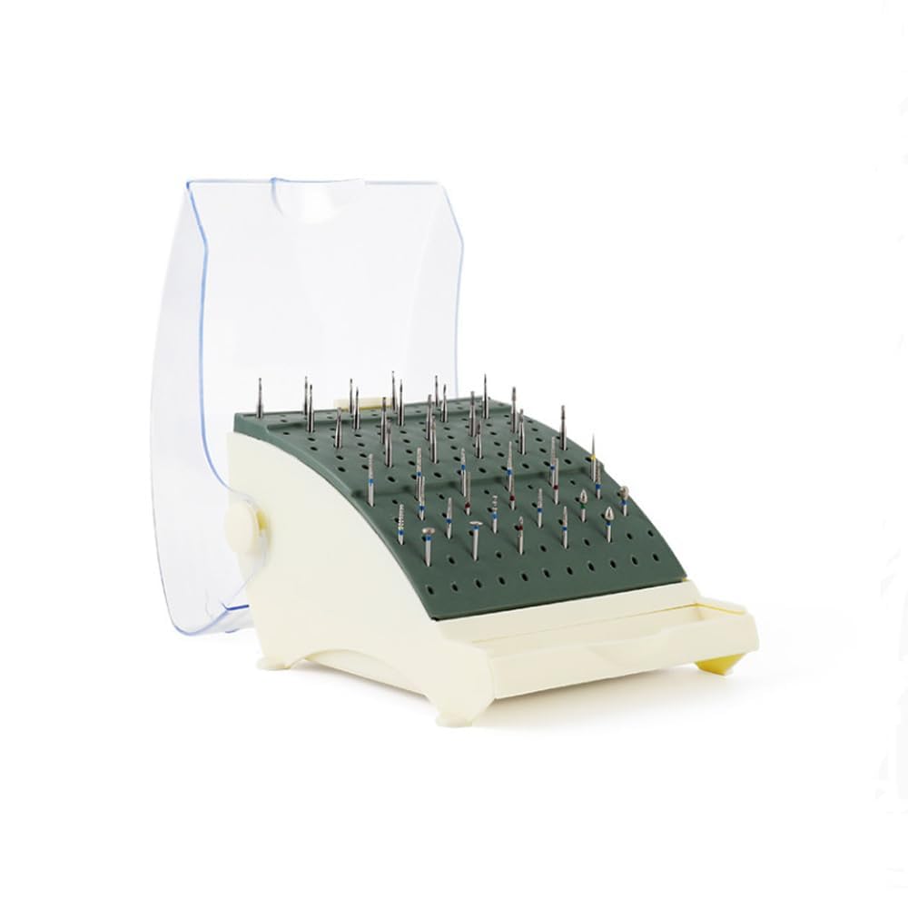 Namvo Dentalbohrerhalter mit Schublade, Reinigungsbehälter, rund, Heim-Diamant, Mundpflege-Werkzeug für Nadelinstrumente, Bohrer