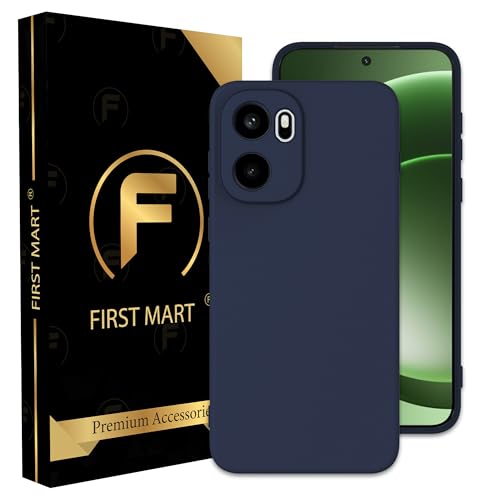 Image of FIRST MART Matte Silicone Back Cover for OnePlus 15R - Blue