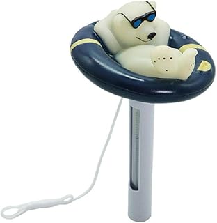 FTYRWU7IWO Floating Pond Water Thermometer for Swimming Pools Spas Tubs Aquariums Ponds Water Temperature Tester Floating Pool Thermometer Swimming Pool Thermometer with String