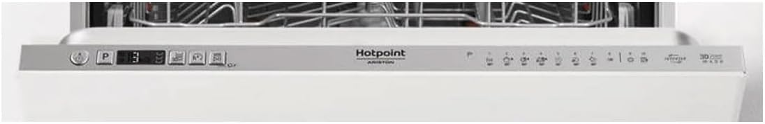 Close-up of Hotpoint HIC 3O33 WLEG dishwasher control panel