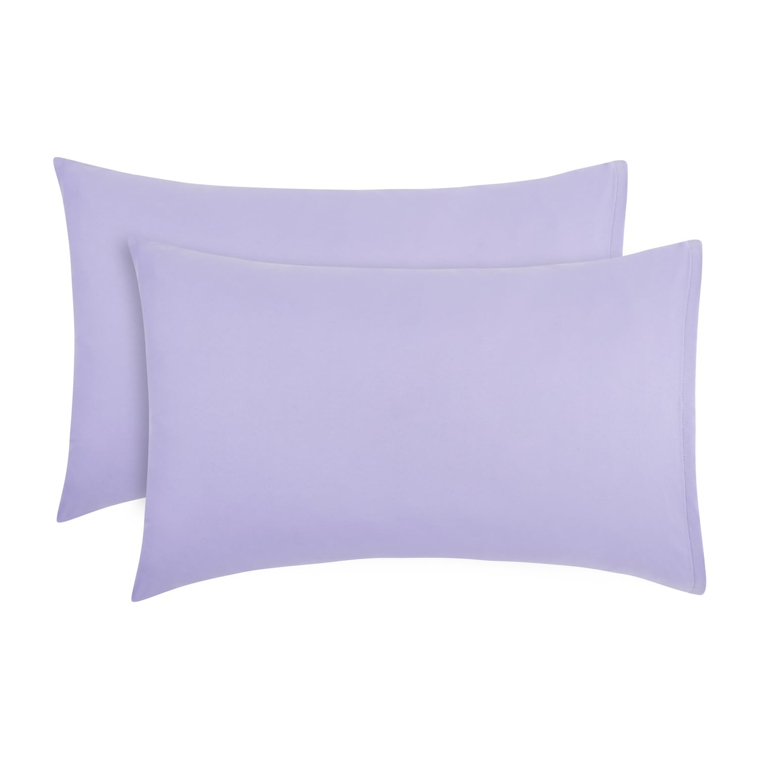 2-Pack Toddler Travel Pillowcases -100% Soft Microfiber, Breathable and Hypoallergenic - 14" by 20" Kids Pillowcases fits Pillows 14x19, 13x18 or 12x16, Solid Purple