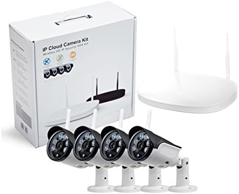 Arsecut Wireless Outdoor Security Camera 1.3Megapixels with 4 Channel 960P Wifi NVR CCTV Surveillance Systems NO Hard Disk