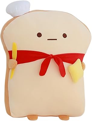 VICKYPOP Toast Baguette Pillow 18.9 inches Funny French Bread Food Plush Toy for Home Decor or Kids (Toast Bread)