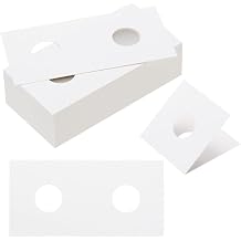 PATIKIL 2x2 Coin Flips 250Pcs 17.5mm Cardboard Coin Holder
