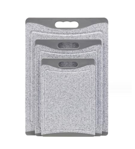 UTOQIA Tabla Cortar Cocina Tablas De Cortar Para Cocina: Paquete De 3 Tablas De Cortar Con Diferentes Tamaños Y Asas Antideslizantes Tabla de Corte