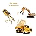 Top Race Construction Toys Set - Metal Excavator Toy, Dump Truck for Kids - Realistic Toy Trucks with Moving Parts for Indoor, Outdoor Play - Durable Construction Vehicles for Boys and Girls