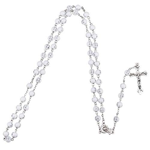 CSG 80s Pop Diva Costume Accessories for Women Madonna Party Outfit (Style B-White) - Thumbnail 4