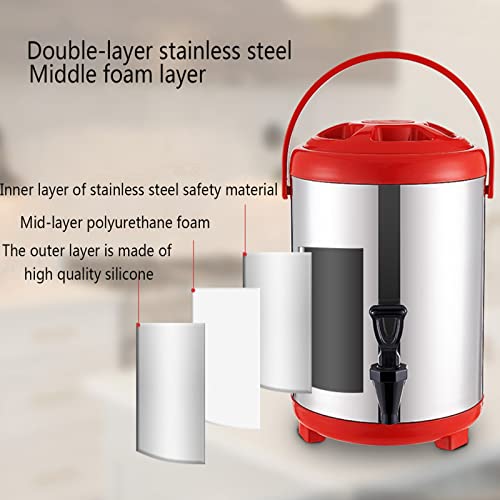 Récipient isolant en acier inoxydable robuste 6L au design argenté - 2